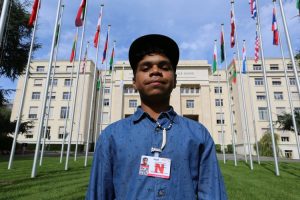 The star of the observational documentary "In My Blood It Runs" Dujuan Hoosan spoke at the United Nations on Indigenous youth