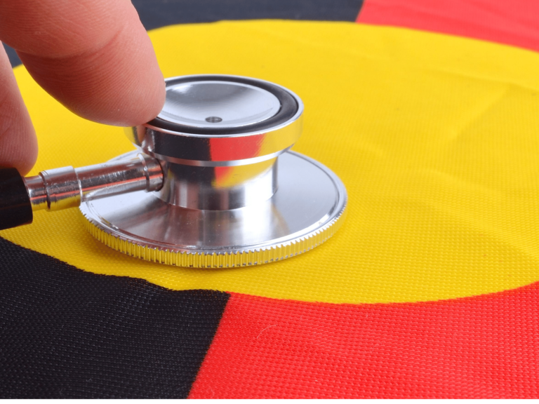 Stethoscope to Aboriginal Flag - indigenous health