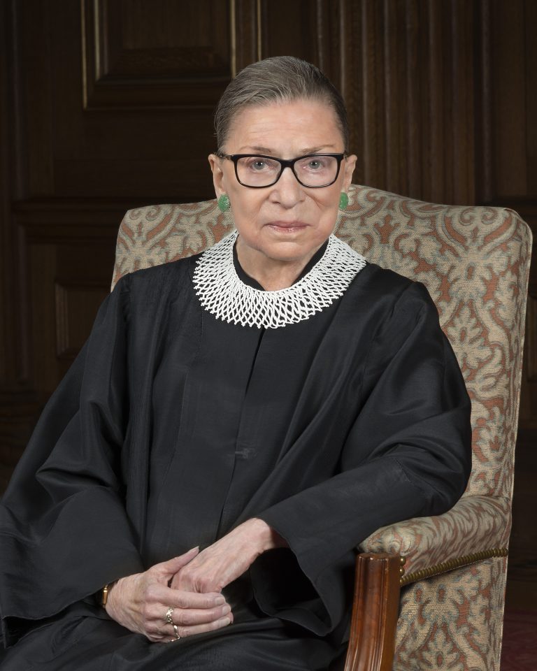 US Supreme Court Justice Ruth Bader Ginsburg