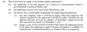 Legislation re the COVID-19 public health order