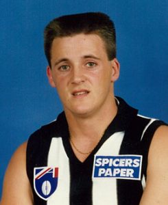 Mark 'Angry Dad' Orval in his VFL days with Collingwood Football Club