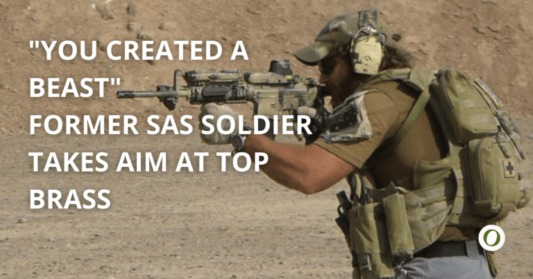 you created a beast - SAS Soldier speaks out