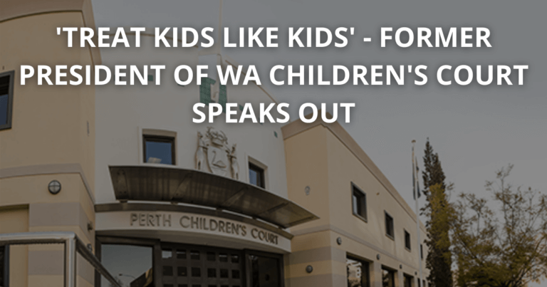President of Childrens Court WA speaks out on Indigneous incarceration