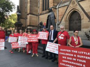 Child sexual abuse protestors