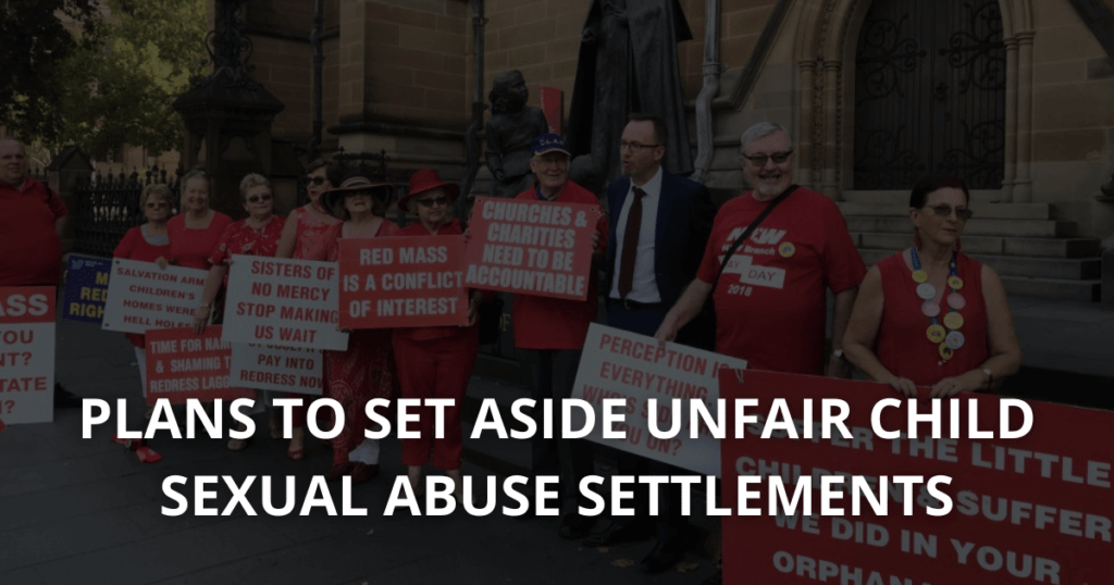 setting aside unfair settlements historic child sexual abuse
