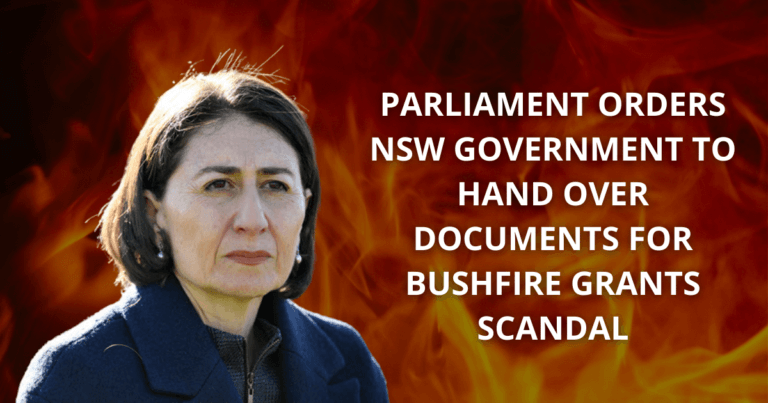 Parliament orders NSW Government to hand over documents for bushfire grants scandal