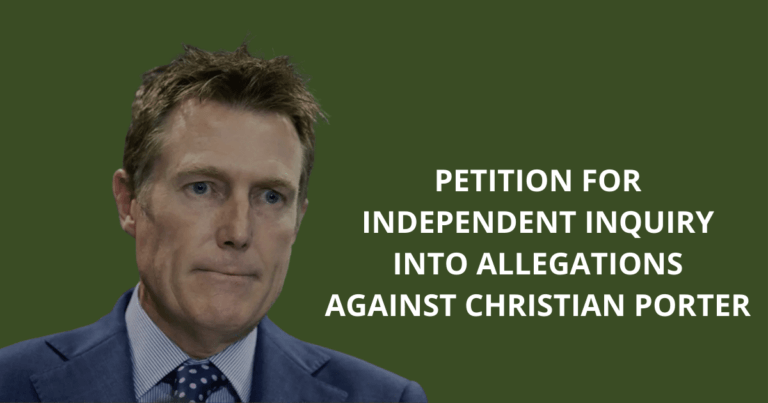 Petition for independent inquiry into allegations against Christian Porter