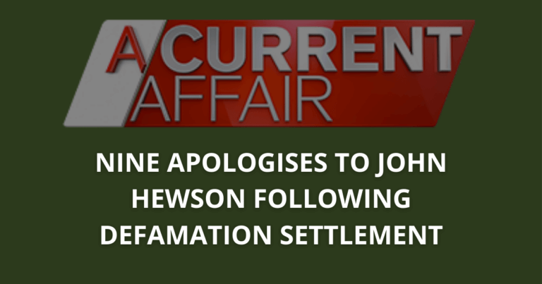 Nine apologises to John Hewson following defamation settlement