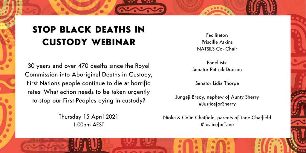 Stop Black Deaths in Custody Webinar