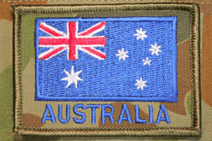 Australian flag military uniform patch