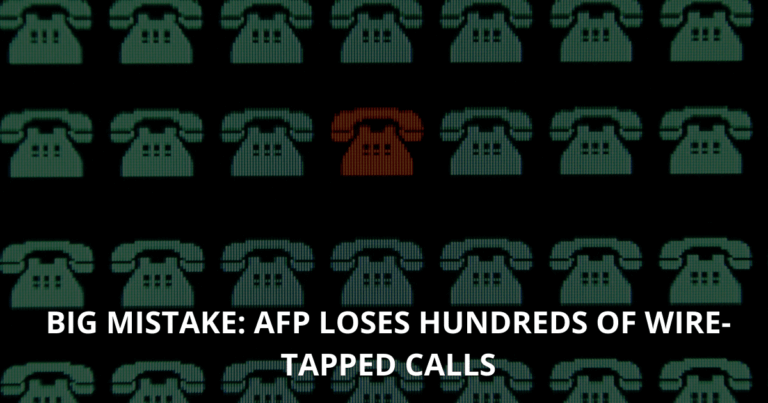 Big mistake AFP loses hundreds of wire-tapped calls