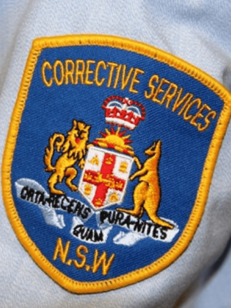 NSW Corrective Services officer shoulder patch