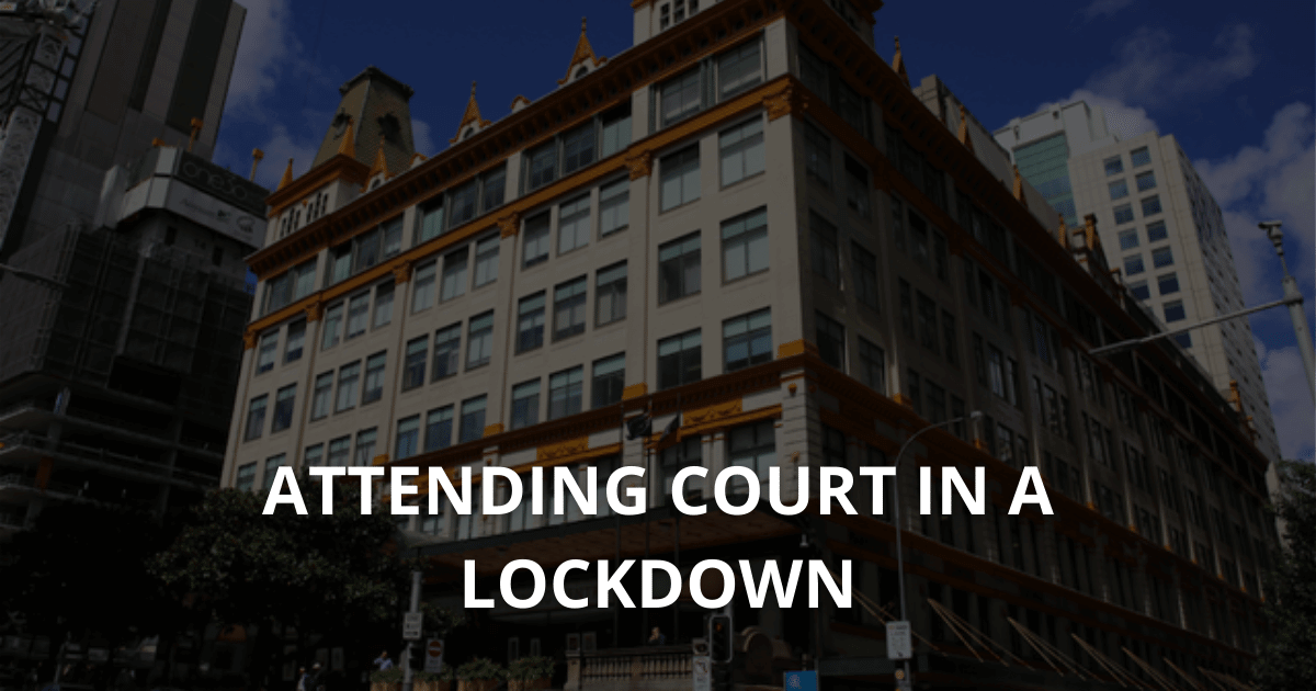 Attending NSW court during COVID19 lock down / stay at home