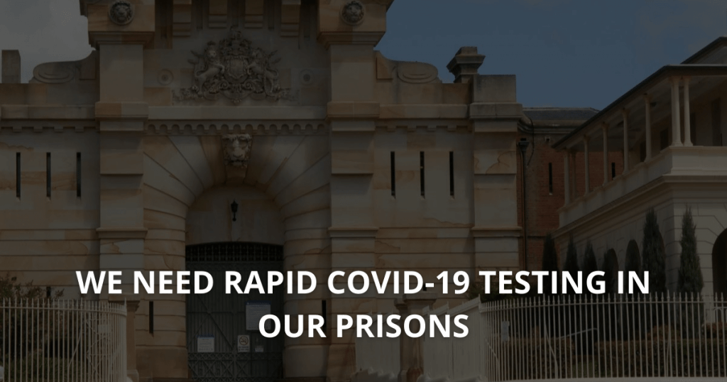 We need rapid COVID-19 testing in our prisons