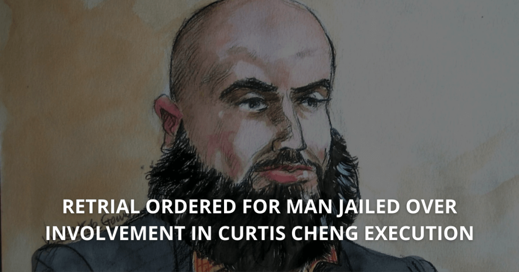 Retrial ordered for man jailed over involvement in Curtis Cheng execution