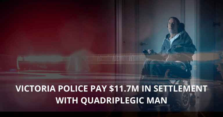 Victoria police pay $11.7m in settlement with quadriplegic man