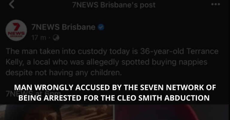 Terrance Kelly Flowers: MAN WRONGLY ACCUSED BY THE SEVEN NETWORK OF BEING ARRESTED FOR THE CLEO SMITH ABDUCTION, wrong identification