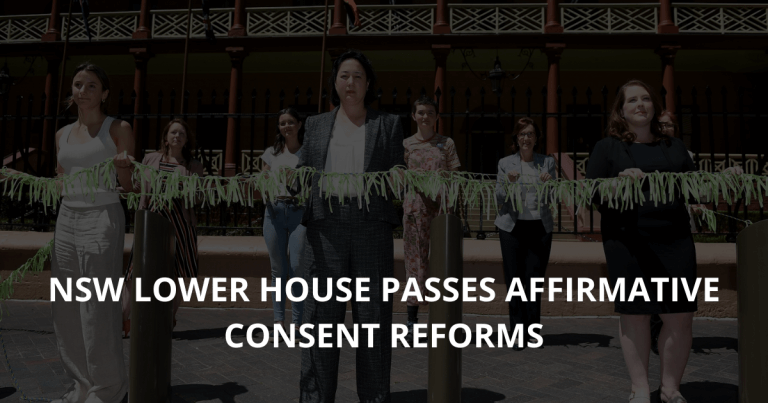 NSW lower house passes affirmative consent reforms