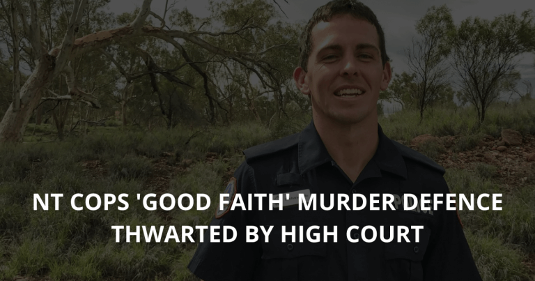 Zachary Rolfe: NT cops 'good faith' murder defence thwarted by High Court
