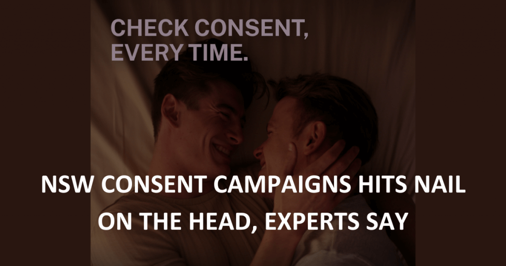 NSW Consent campaigns hits nail on the head, experts say