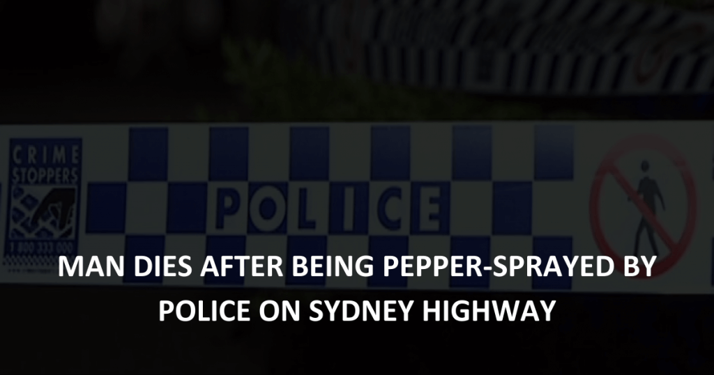 Reasonable force: Man dies after being pepper-sprayed by police on Sydney highway