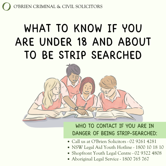 Click to find out our factsheet on strip searches