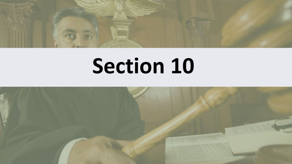Sydney Section 10 Dismissal