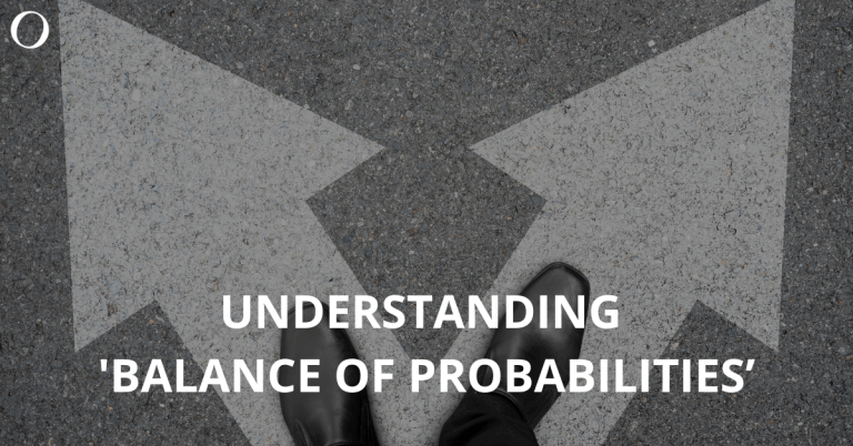Balance of probabilities
