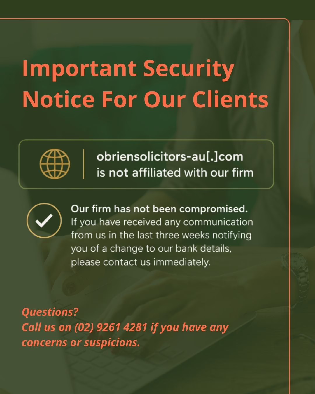 security notice from law firm 