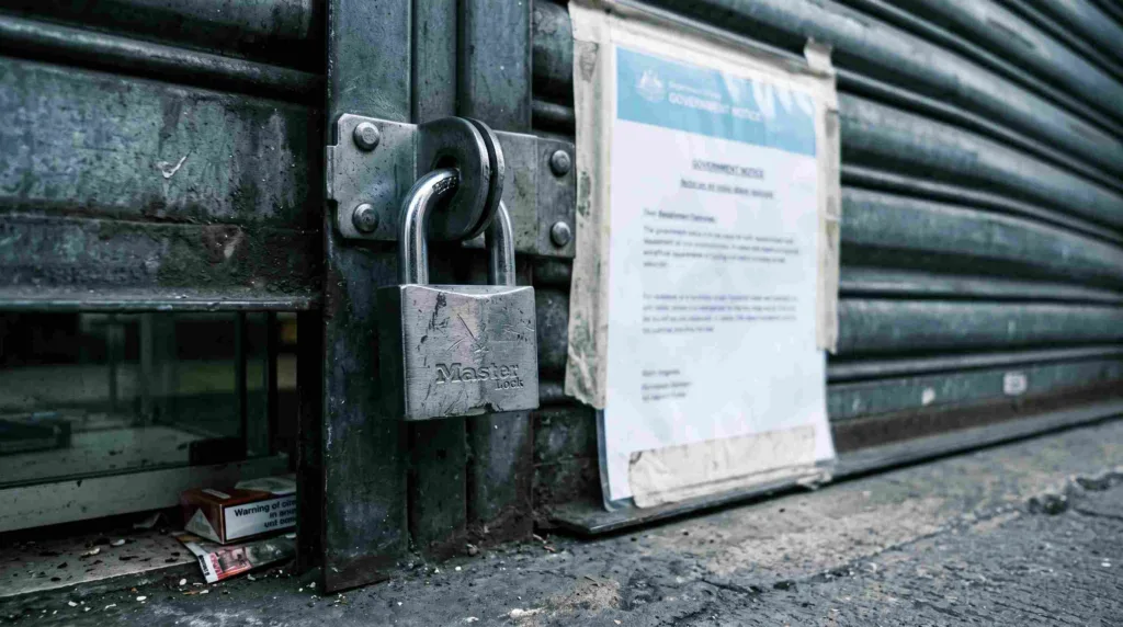 Closure notice NSW