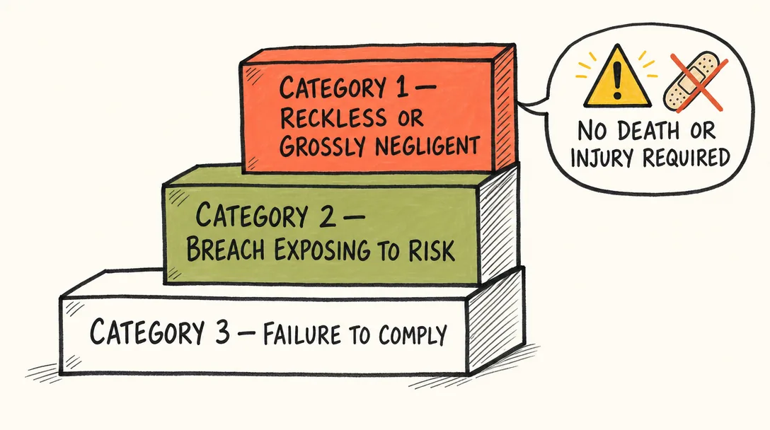 category-1-whs-offences-nsw-three-tiers-explainer | O'BRIEN CRIMINAL & CIVIL SOLICITORS category 1 whs offences